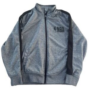Grey NBA‎ Long Sleeve Zip Up Sweater  Youth Size Medium